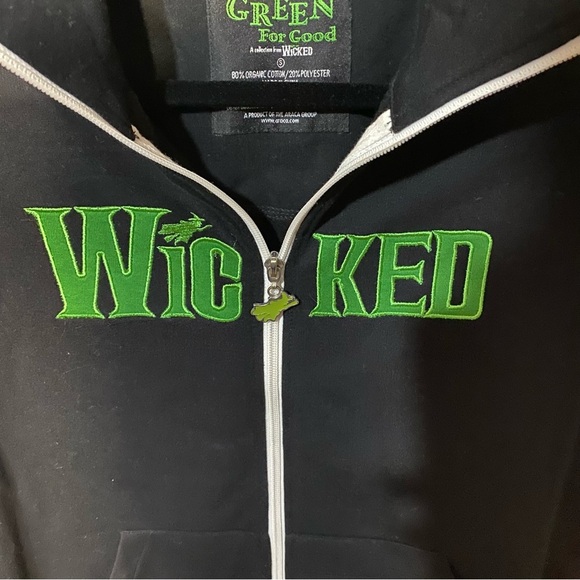 Wicked Jacket Womens Sz Small Black Green Broadway Theatre Musical Play Witch Oz - Picture 3 of 13